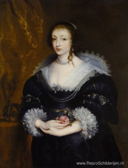 Portret van koningin Henrietta Maria Portret van koningin Henrietta Maria
