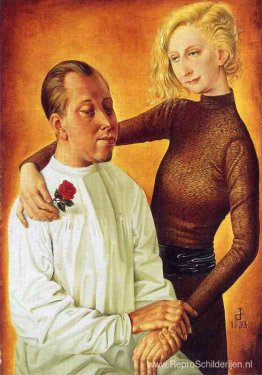 Portret van de schilder Hans Theo Richter en zijn vrouw Gisela Portret van de schilder Hans Theo Richter en zijn vrouw Gisela