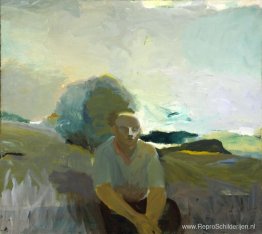 Figuur in landschap Figuur in landschap