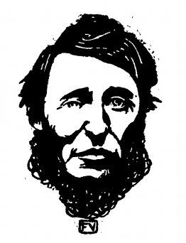 Portret van Henry David Thoreau Portret van Henry David Thoreau