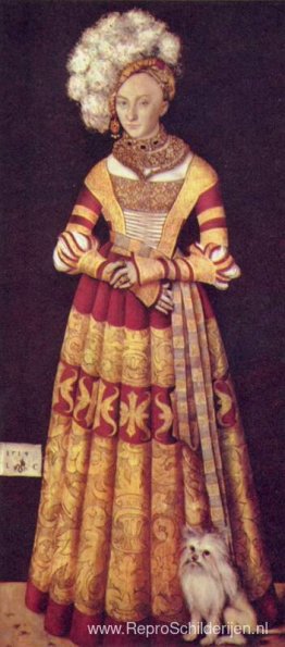 Portret van hertogin Katharina von Mecklenburg Portret van hertogin Katharina von Mecklenburg