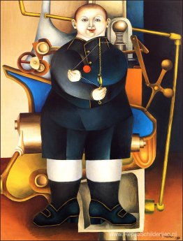 Jongen en machine Jongen en machine