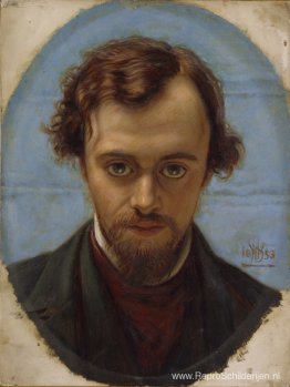 Portret van Dante Gabriël Rossetti Portret van Dante Gabriël Rossetti