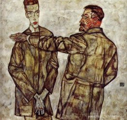 Dubbelportret (hoofdinspecteur Heinrich Benesch en zijn zoon Ott Dubbelportret (hoofdinspecteur Heinrich Benesch en zijn zoon Ott