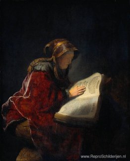 De profetes Anna (Rembrandts moeder) De profetes Anna (Rembrandts moeder)
