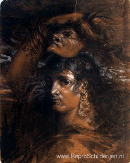 Een actrice met een masker Een actrice met een masker