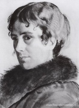 Portret van Y.E. Kustodieva Portret van Y.E. Kustodieva