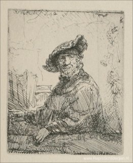 Een man in een Arboug Een man in een Arboug