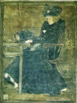 Zittende vrouw in blauw (ook bekend als At the Cafe) Zittende vrouw in blauw (ook bekend als At the Cafe)