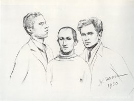 Portret van drie schilders (Kukriniksi). M.V. Kupriyanov, P.N. K Portret van drie schilders (Kukriniksi). M.V. Kupriyanov, P.N. K