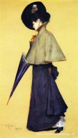 Portret van een staande vrouw Portret van een staande vrouw