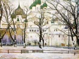 De kathedraal in Rostov de Grote De kathedraal in Rostov de Grote