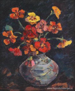 Vaas met Petunia's Vaas met Petunia's