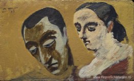 Portret van mezelf en mijn denkbeeldige vrouw Portret van mezelf en mijn denkbeeldige vrouw