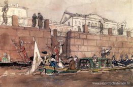 Carnaval aan de Fontanka-rivier Carnaval aan de Fontanka-rivier