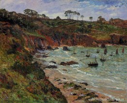 Vissen op sprot in de winter in Douarnenez Vissen op sprot in de winter in Douarnenez