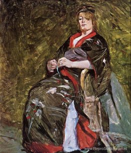 Lili Grenier in een kimono Lili Grenier in een kimono