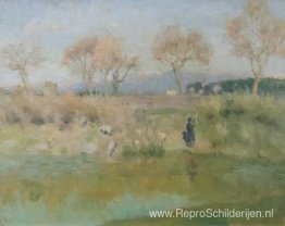 Landschap met herder, nabij Villa Madama, Rome Landschap met herder, nabij Villa Madama, Rome