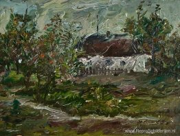 Landschap met een huis Landschap met een huis