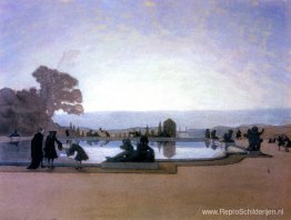 Versailles. Lodewijk XIV voert vis Versailles. Lodewijk XIV voert vis