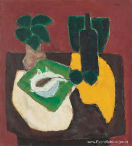 Stilleven met bloemen, fruit en zeeschelp Stilleven met bloemen, fruit en zeeschelp