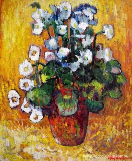 Bloemen op gele achtergrond Bloemen op gele achtergrond