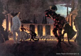 Italiaanse komedie. "Indiscrete Punchinello" Italiaanse komedie. "Indiscrete Punchinello"