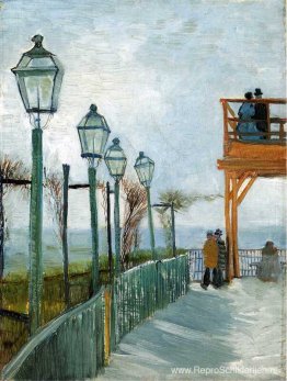 Belvedere met uitzicht op Montmartre Belvedere met uitzicht op Montmartre