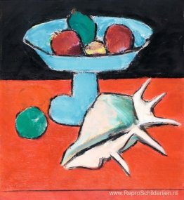 Stilleven met Tazza en zeeschelp Stilleven met Tazza en zeeschelp