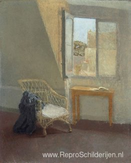 Een hoek van de kunstenaarskamer in Parijs Een hoek van de kunstenaarskamer in Parijs