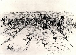 Boeren die in het veld werken Boeren die in het veld werken