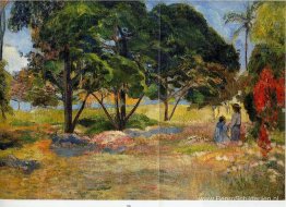 Landschap met drie bomen Landschap met drie bomen