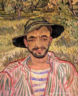 Portret van een jonge boer Portret van een jonge boer