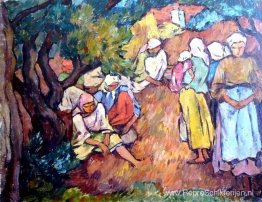 Compositie met boerenvrouwen Compositie met boerenvrouwen