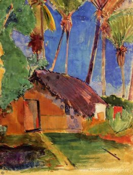 Hut onder de kokospalmen Hut onder de kokospalmen