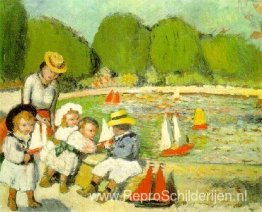Het zwembad van de Tuilerieën Het zwembad van de Tuilerieën
