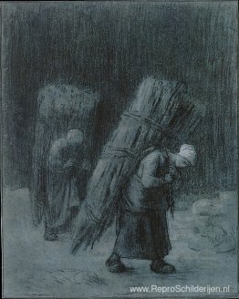 Vrouwen die takkenbossen dragen Vrouwen die takkenbossen dragen