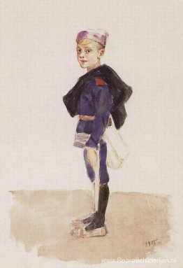 Portret van M. P. Konchalovsky in de kindertijd Portret van M. P. Konchalovsky in de kindertijd