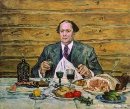 A. N. Tolstoj, op bezoek bij de kunstenaar A. N. Tolstoj, op bezoek bij de kunstenaar