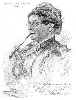 Portret van Luise Haidheim Portret van Luise Haidheim
