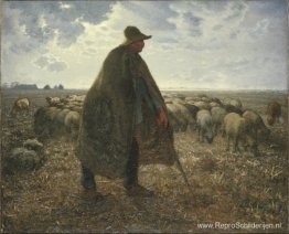 Herder die zijn kudde hoedt Herder die zijn kudde hoedt