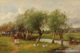 Het voeren van de Ganzen Het voeren van de Ganzen