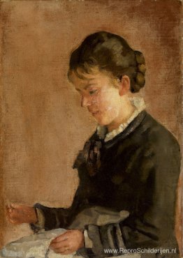Portret van juffrouw Lina Kyburz Portret van juffrouw Lina Kyburz