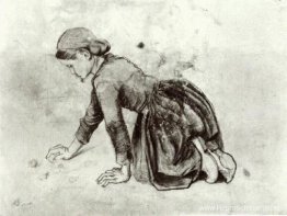 Knielend meisje Knielend meisje