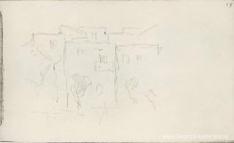 Italiaanse huizen met bomen Italiaanse huizen met bomen