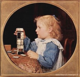 Het meisje met de dominostenen, Tondo Het meisje met de dominostenen, Tondo