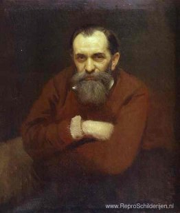 Portret van de kunstenaar Vasili Perov Portret van de kunstenaar Vasili Perov
