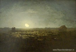 De schaapskooi, maanlicht De schaapskooi, maanlicht