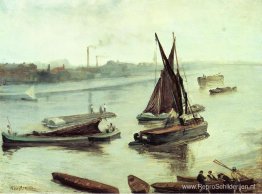 Grijs en zilver Old Battersea Reach Grijs en zilver Old Battersea Reach