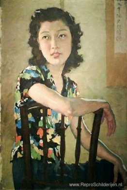 Een portret van een jongedame. Een portret van een jongedame.